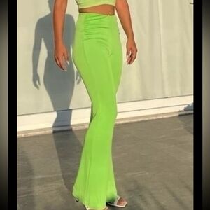 Zara Green Maxi Trumpet Skirt for Night Out
